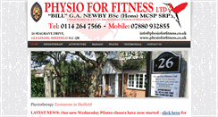 Desktop Screenshot of physioforfitness.co.uk