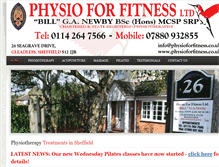 Tablet Screenshot of physioforfitness.co.uk